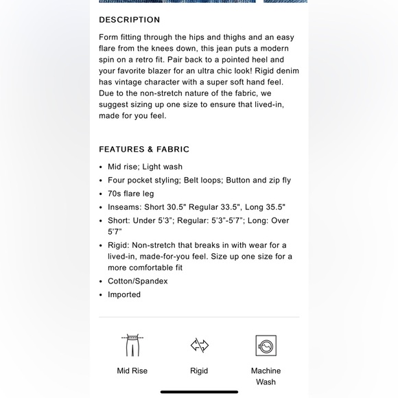 Express Blue Flare & Wide Leg Jeans - Picture 6 of 10